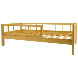 Wooden bed with the barriers 160x80cm